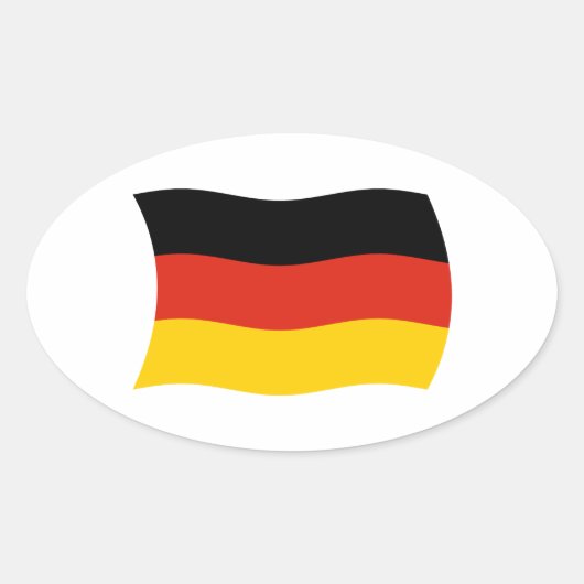 Duitsland Vlag Sticker (Voorkant)