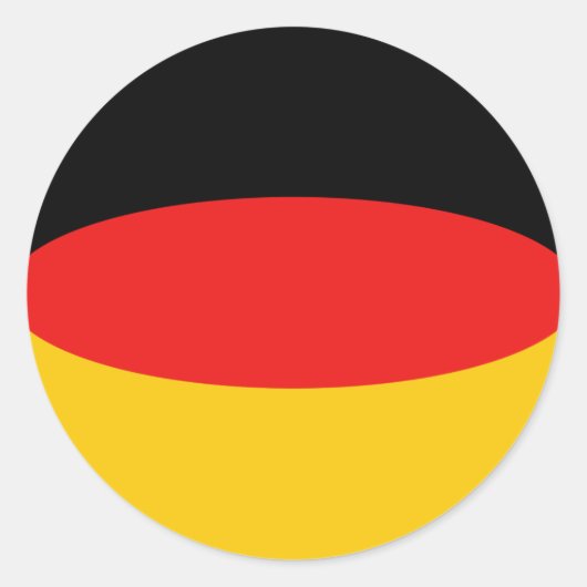 Duitsland Vlag Sticker (Voorkant)