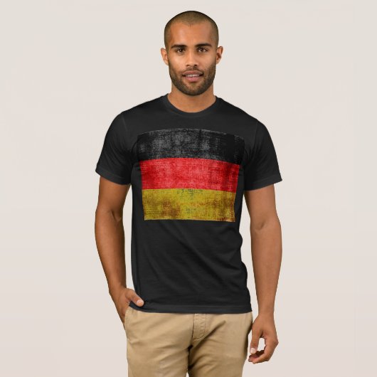 Duitsland Vlag T-shirt (Voorkant volledig)