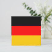 Duitsland - Vlag Uitnodiging (Staand voorkant)