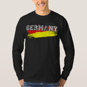 Duitsland vlag verst Engeland retrovlag T-shirt