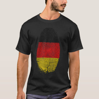 Duitsland Vlag Vingerafdruk Het zit in mijn DNA vo T-shirt
