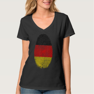 Duitsland Vlag Vingerafdruk Het zit in mijn DNA vo T-shirt