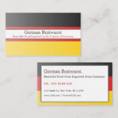 Duitsland vlag, volledig  Visitekaartje (Voorkant / Achterkant)