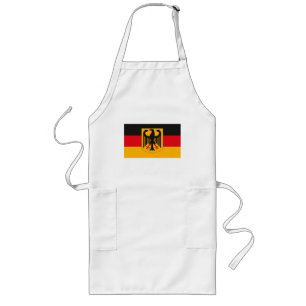 Duitsland vlag w COA Apron Lang Schort