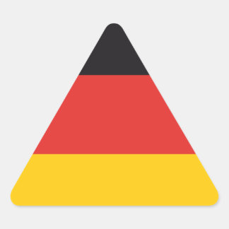 Duitsland Vlag x20 stickers Duitse driehoekige vla