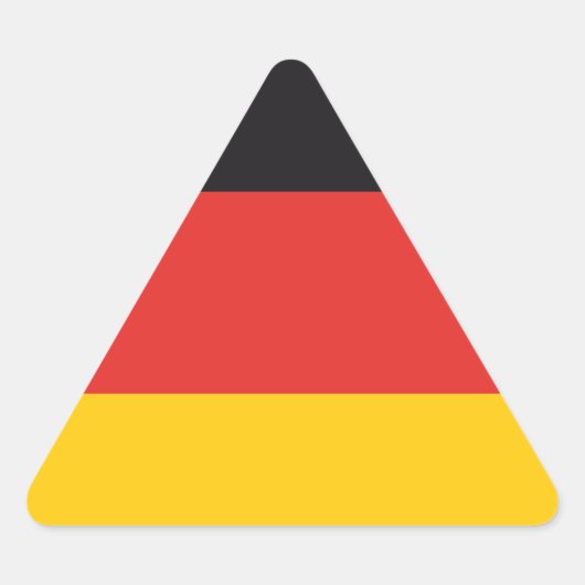 Duitsland Vlag x20 stickers Duitse driehoekige vla (Voorkant)
