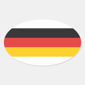 Duitsland Vlag x20 stickers Duitse ovale vlag
