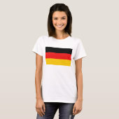 Duitsland Vlag x Kaart T-Shirt (Voorkant volledig)