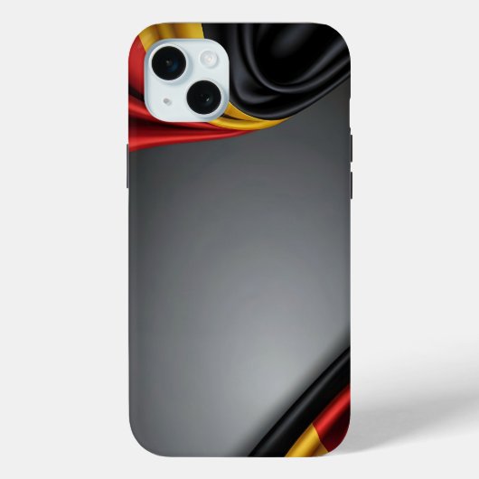 Duitsland vlag zijde textuur Case-Mate iPhone case (Achterkant)