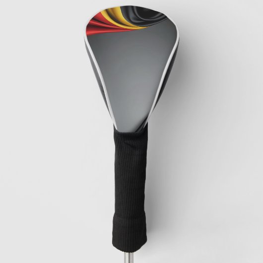 Duitsland vlag zijde textuur golfheadcover (Voorkant)