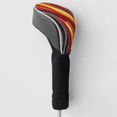 Duitsland vlag zijde textuur golfheadcover (Schuin)