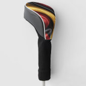 Duitsland vlag zijde textuur golfheadcover (Schuin)