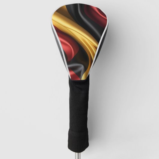 Duitsland vlag zijde textuur golfheadcover (Voorkant)