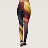 Duitsland vlag zijde textuur leggings (Achterkant)