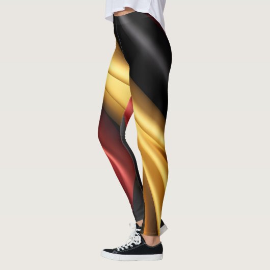 Duitsland vlag zijde textuur leggings (Links)
