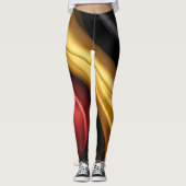 Duitsland vlag zijde textuur leggings (Voorkant)