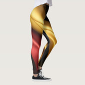 Duitsland vlag zijde textuur leggings (Rechts)