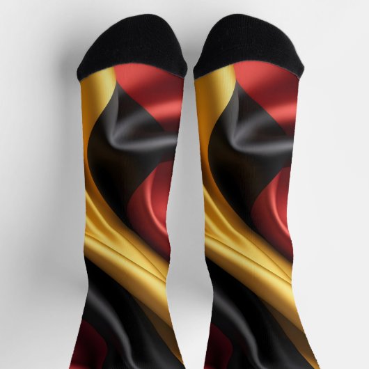 Duitsland vlag zijde textuur sokken (Top)