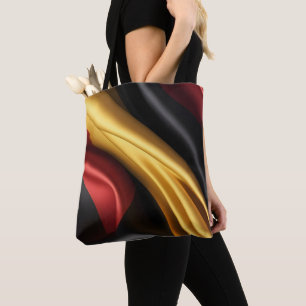 Duitsland vlag zijde textuur tote bag