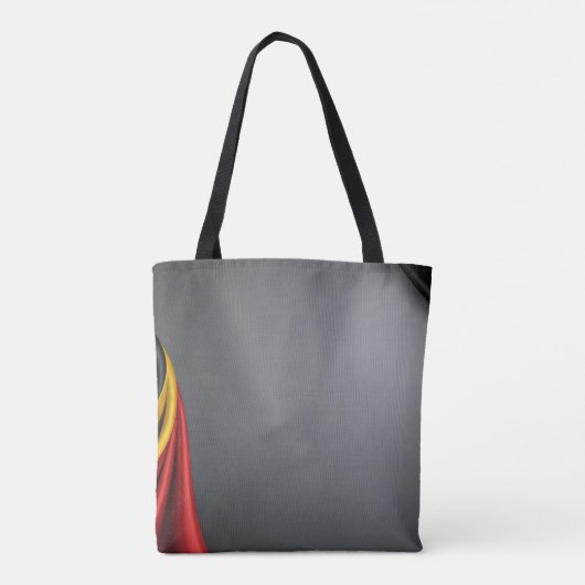 Duitsland vlag zijde textuur tote bag (Achterkant)