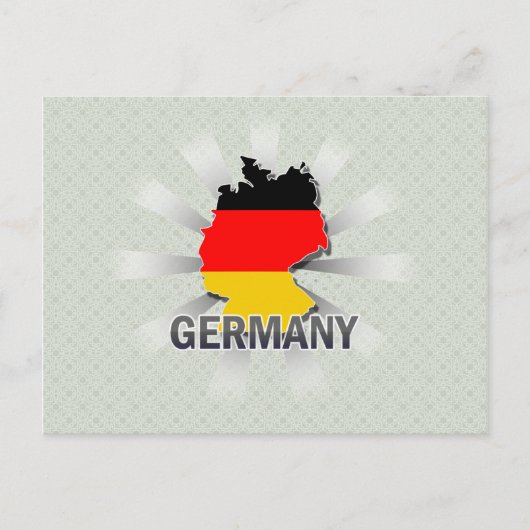 Duitsland - Vlaggenkaart 2.0 Briefkaart (Voorkant)