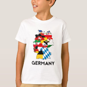 duitsland - vlaggenkaart t-shirt