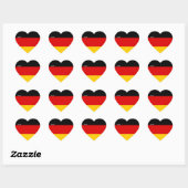 Duitsland vlagpatriottisch hart sticker (Vel)