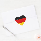 Duitsland vlagpatriottisch hart sticker (Envelop)