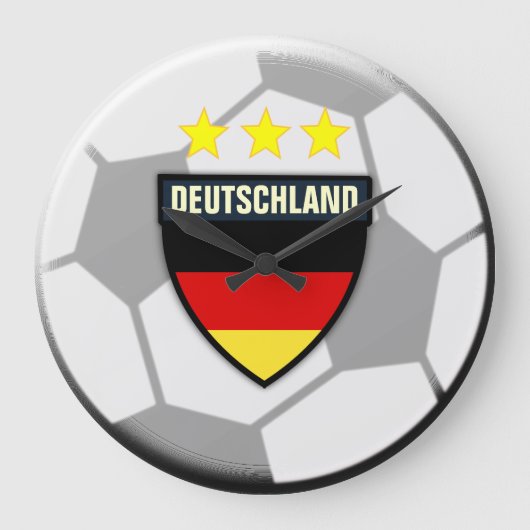 Duitsland Voetbal Clock Grote Klok (Voorkant)