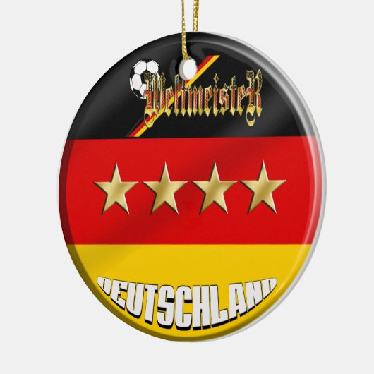 Duitsland Voetbal Keramisch Ornament (Links)