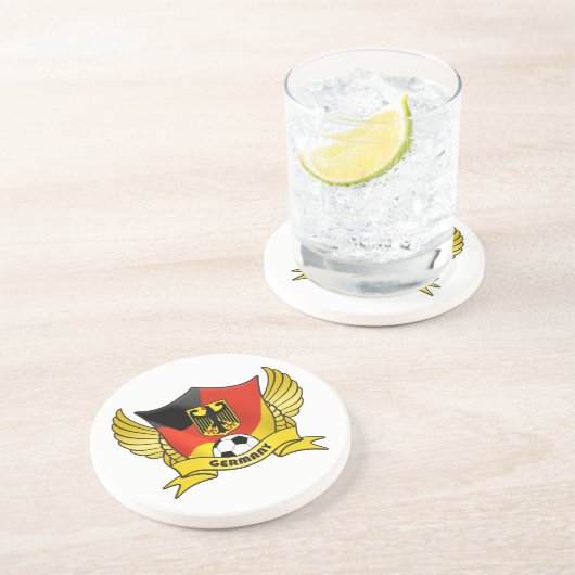 Duitsland Voetbal Onderzetter (Zijkant)