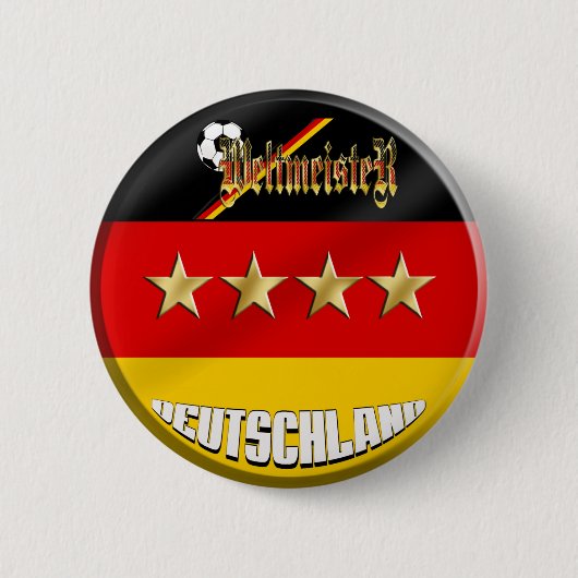 Duitsland Voetbal Ronde Button 5,7 Cm (Voorkant)