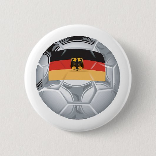 Duitsland Voetbal Ronde Button 5,7 Cm (Voorkant)
