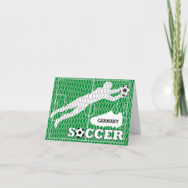 Duitsland Voetbal Veldschoenen Doel Wenskaart Kaart