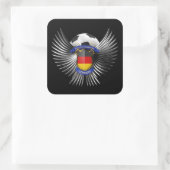Duitsland voetbalkampioenen vierkante sticker (Tas)