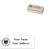 Duitsland voor altijd/ zwarte adelaar/ retouradres rubberstempel (Gestempeld)