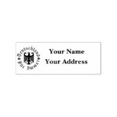 Duitsland voor altijd/ zwarte adelaar/ retouradres rubberstempel (Afrduk)