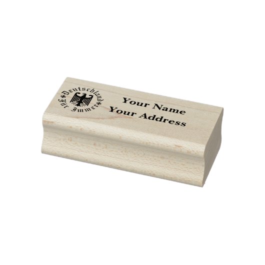 Duitsland voor altijd/ zwarte adelaar/ retouradres rubberstempel (Stempel)