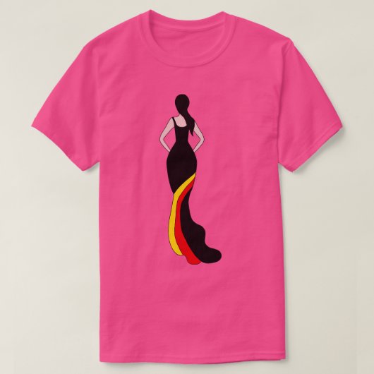 Duitsland Vrouw T-shirt (Design voorkant)