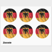 DUITSLAND WAPEN RONDE STICKER (Vel)