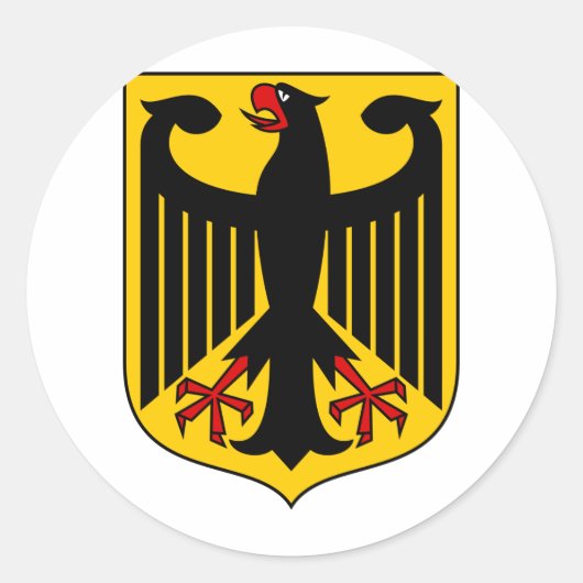 duitsland wapen ronde sticker (Voorkant)
