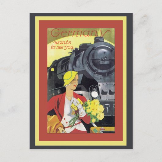 Duitsland wil je zien briefkaart (Voorkant)