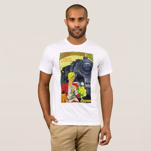 Duitsland wil je zien t-shirt (Voorkant volledig)