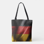 Duitsland zijde vlag tote bag (Achterkant)