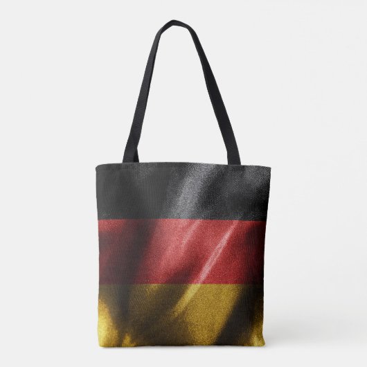 Duitsland zijde vlag tote bag (Achterkant)
