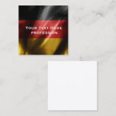 Duitsland zijde vlag vierkante visitekaartje (Voorkant / Achterkant)