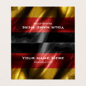 Duitsland zijde vlag visitekaartje (Buitenkant ongevouwen)