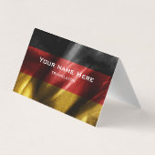 Duitsland zijde vlag visitekaartje (Achterkant)