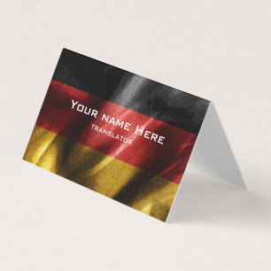 Duitsland zijde vlag visitekaartje